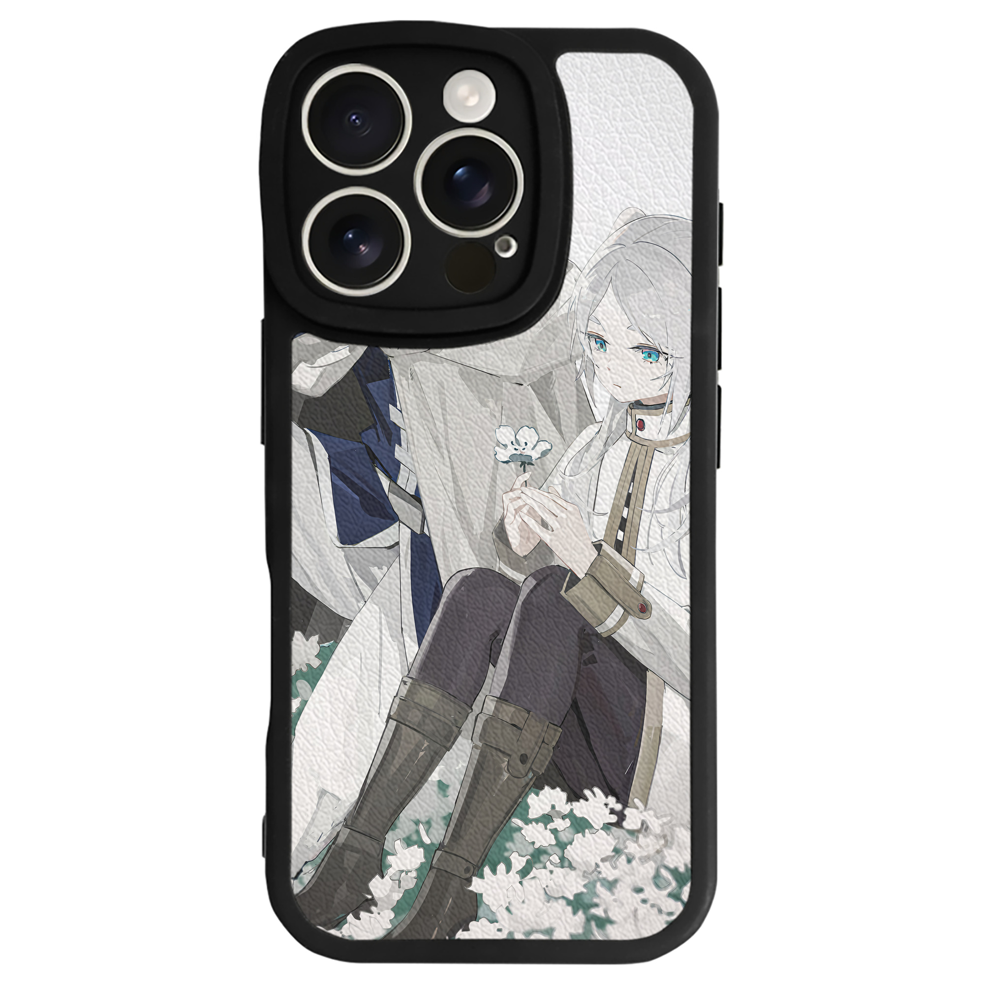 （画像用） 葬送のフリーレン Frieren 【iPhone 16シリーズ対応】シリコンスマホケース（レザー調） 材質：シリコン